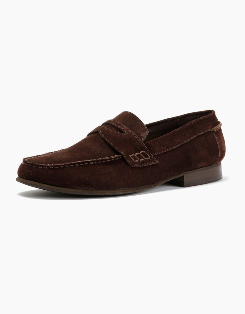ARGYLE MENS BROWN SUEDE  LOAFER