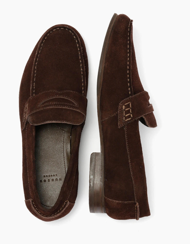 ARGYLE MENS BROWN SUEDE  LOAFER