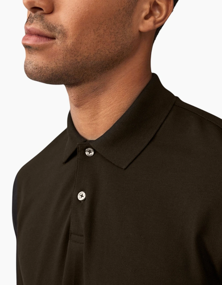Mens Polo Shirts  Long Sleeve Cotton Stretch Regular Fit Casual Solid T-Shirt