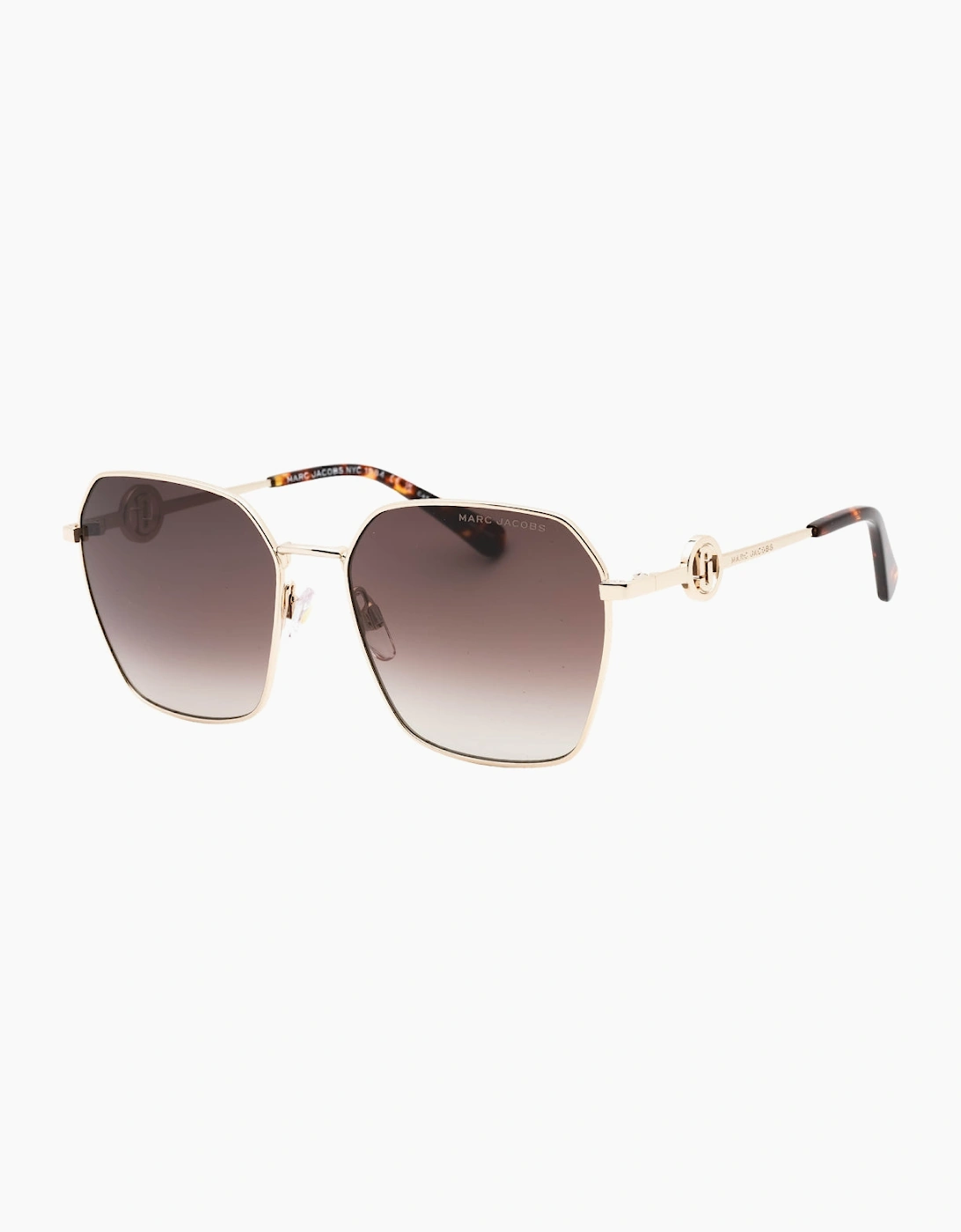 Marc Jacobs Gold Havana Detail Sunglasses