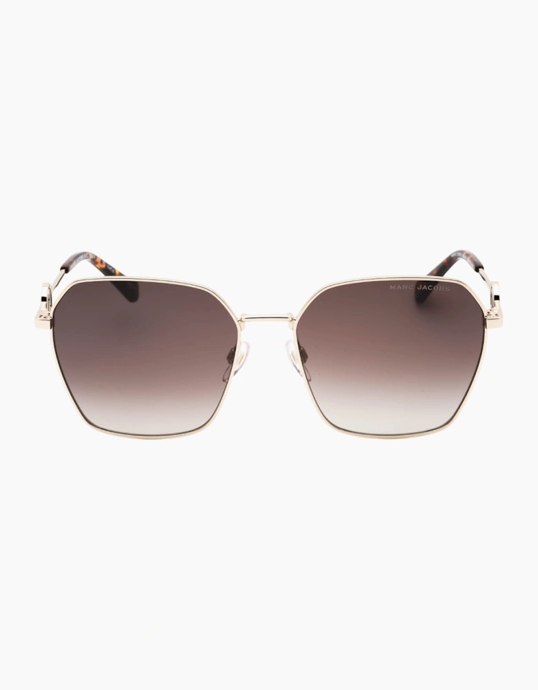 Marc Jacobs Gold Havana Detail Sunglasses