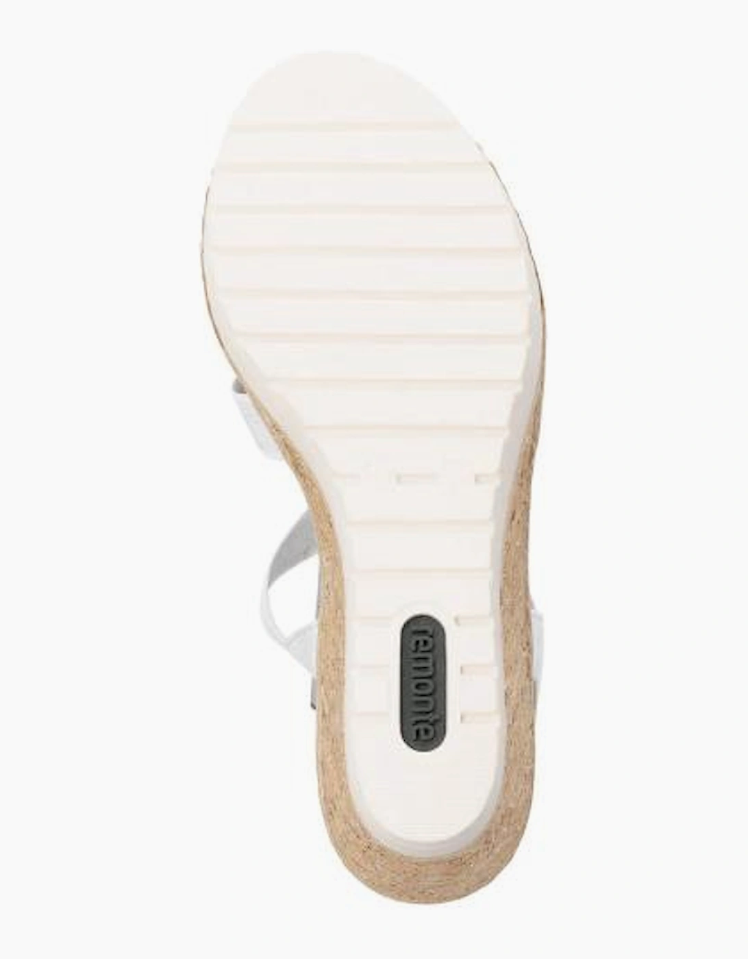 Remonte ladies sandals R6264-92 in silver/platinum