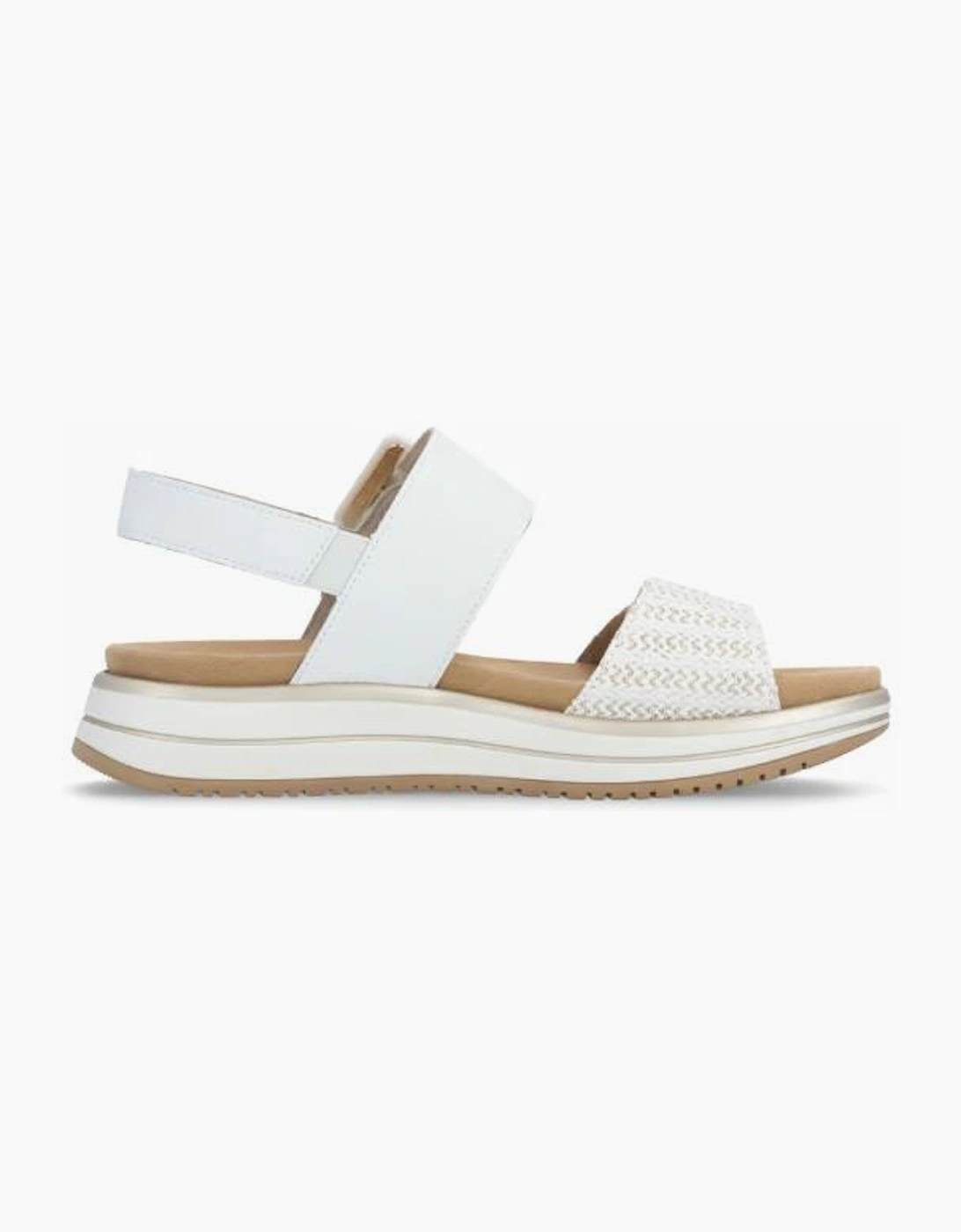 Remonte Ladies sandal D1J53-81 in White combi