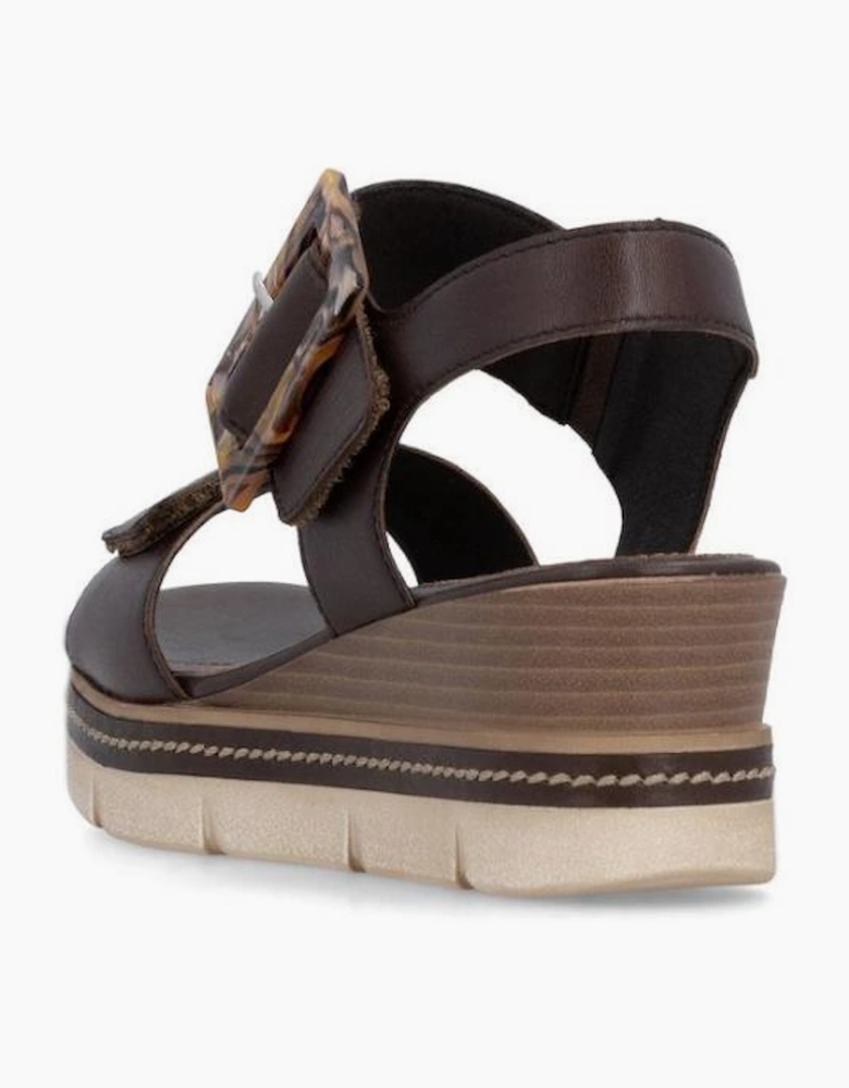 Remonte Ladies sandals D2L53-25 in Brown