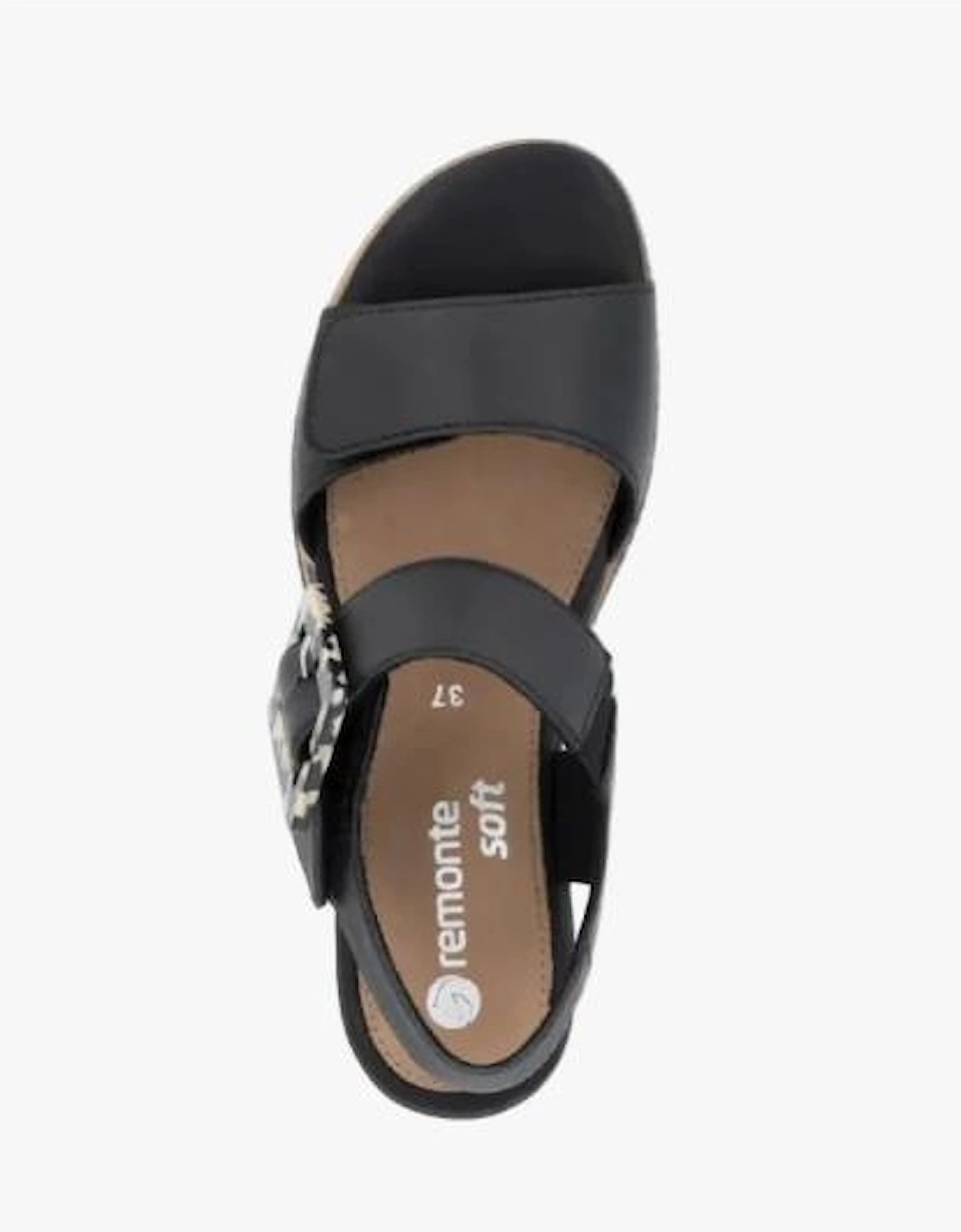 Remonte Ladies sandals D2L53-00 in Black
