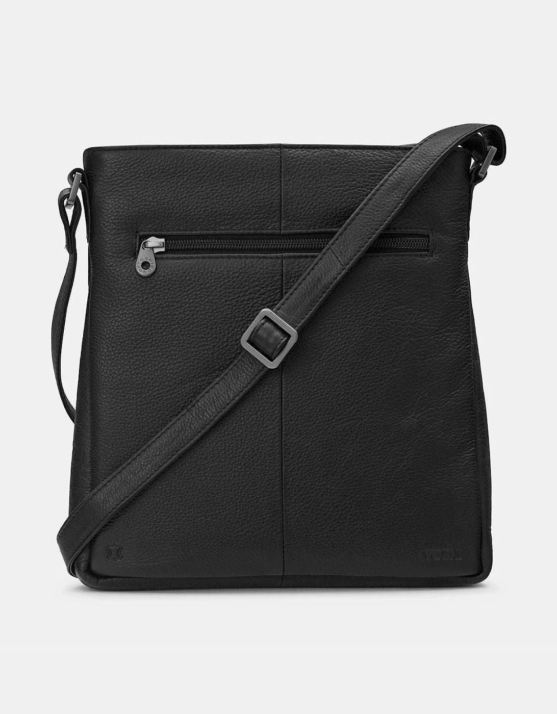 Yoshi Bryant Leather Cross Body Handbag in black leather, 2 of 1