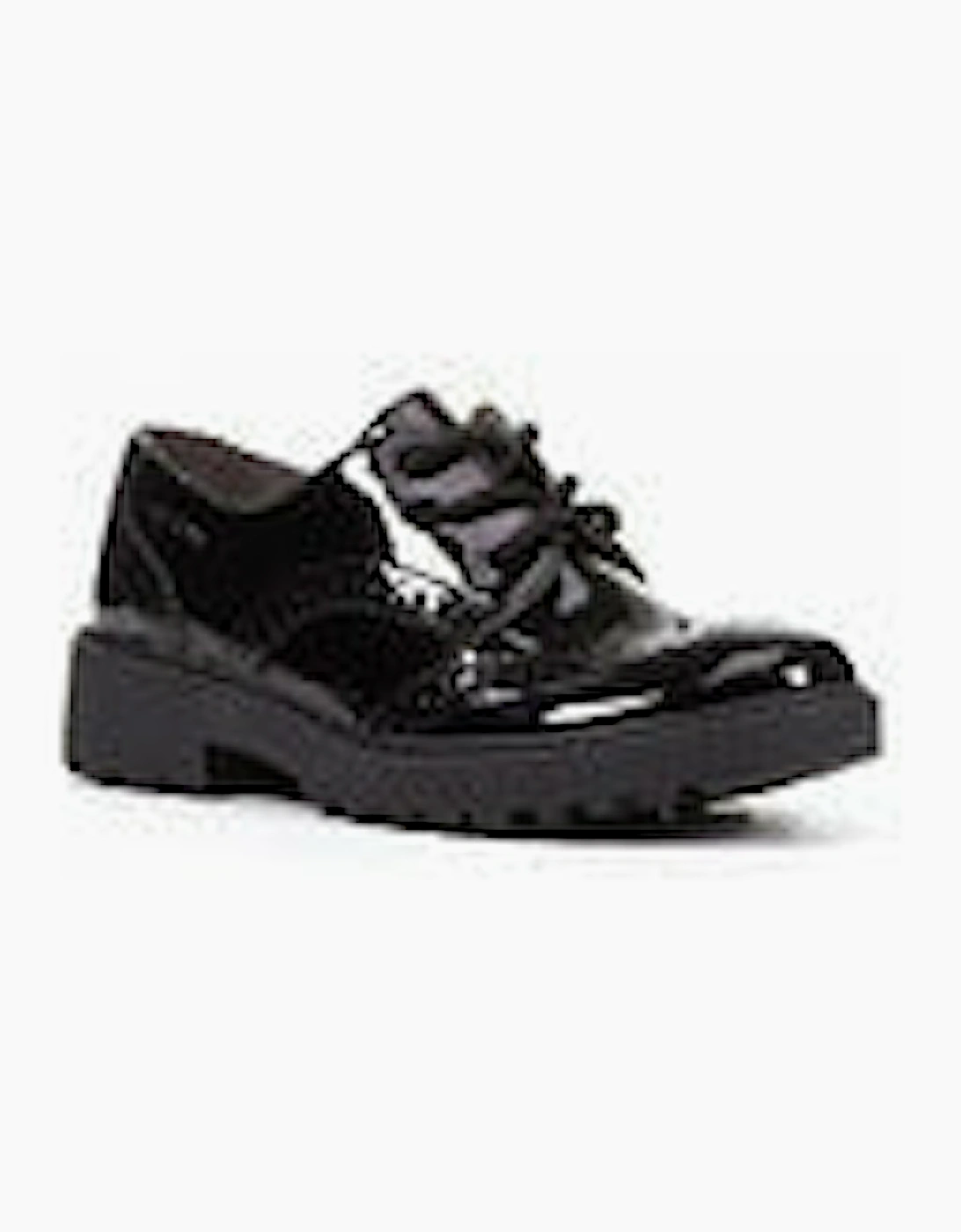 Geox J6420n School Shoes Casey black patent