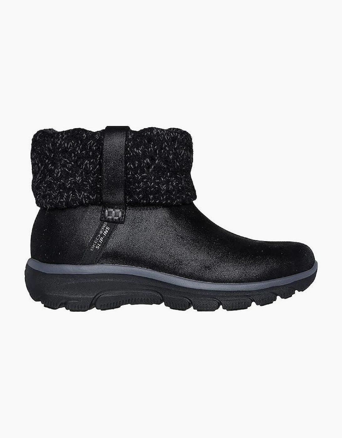 Women's Skechers Slip-Ins Ladies Easy Going Cozy Weather 2 168033 - Black - Size, 7