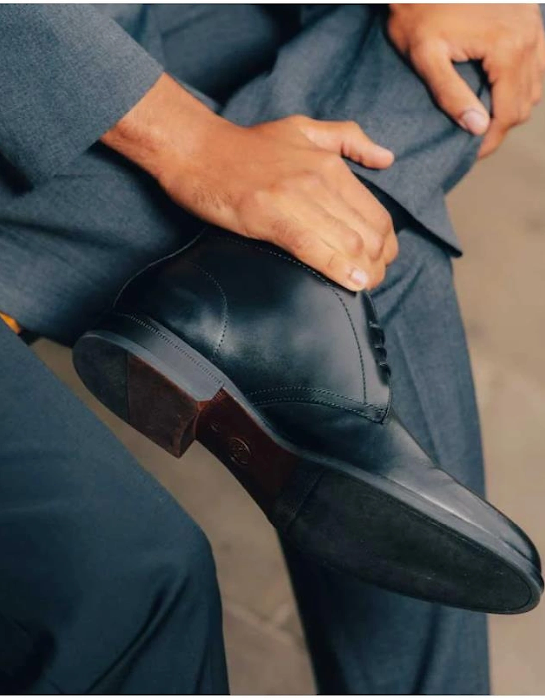 Base London Wallis Mens Chukka Boot in black
