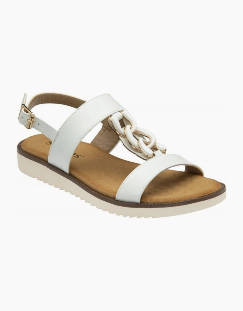 Lotus Joanna ladies sandal in white