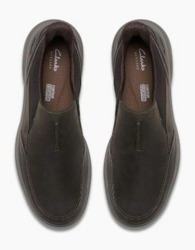 Clarks Mullan Step in Dark Brown leather