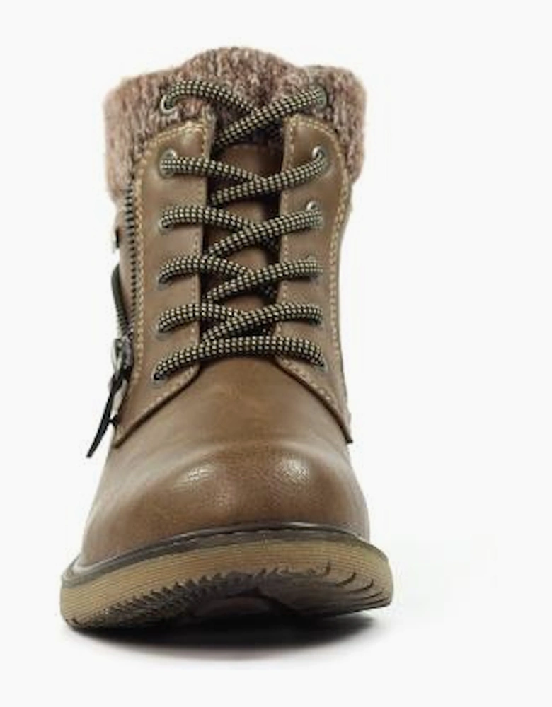 Lunar Benson III Taupe Waterproof Ankle Boot GLB090