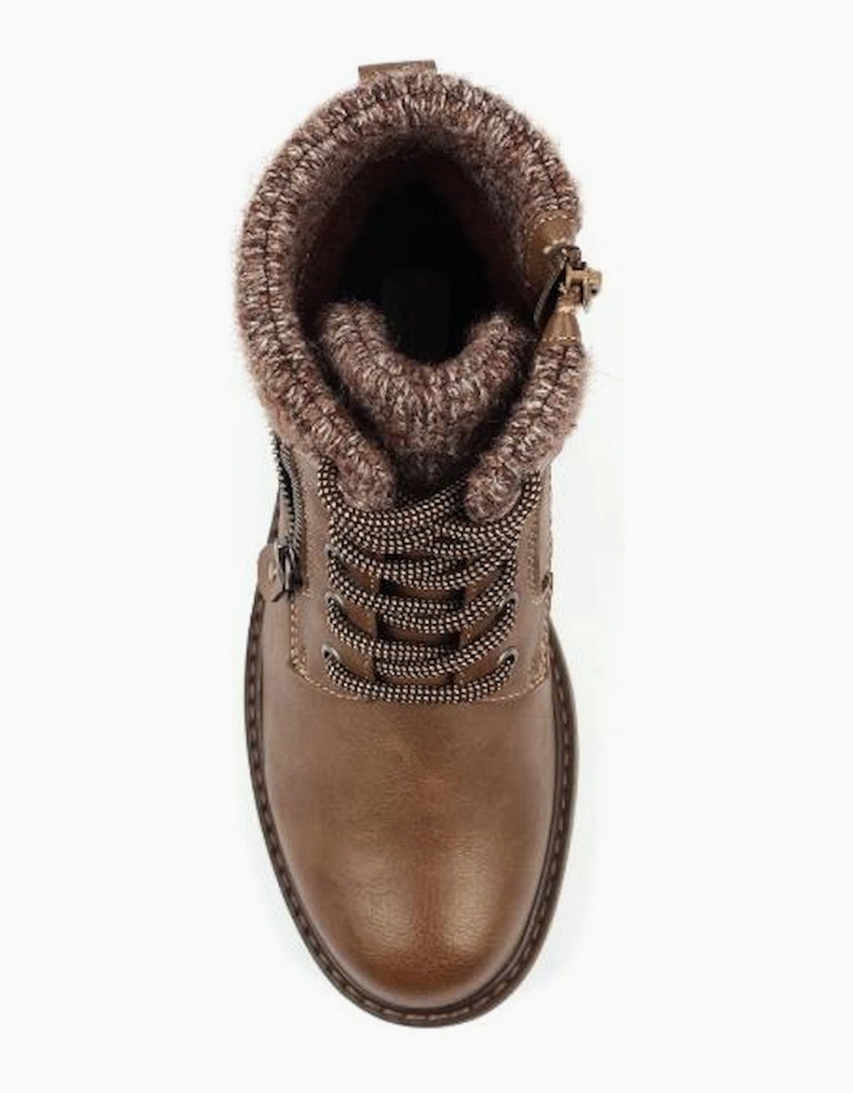 Lunar Benson III Taupe Waterproof Ankle Boot GLB090