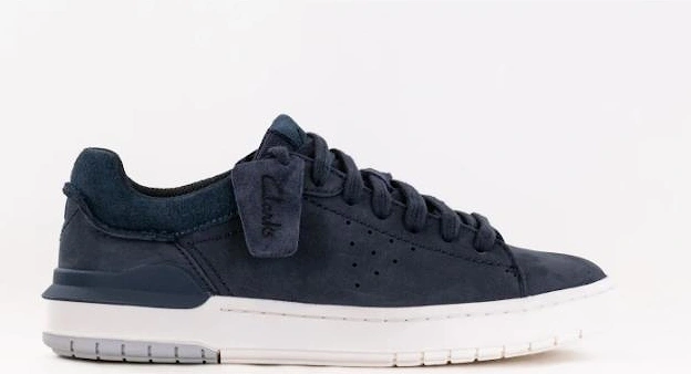 Clarks Men's Navy Courtlite2 Run  Nubuck - Size 11