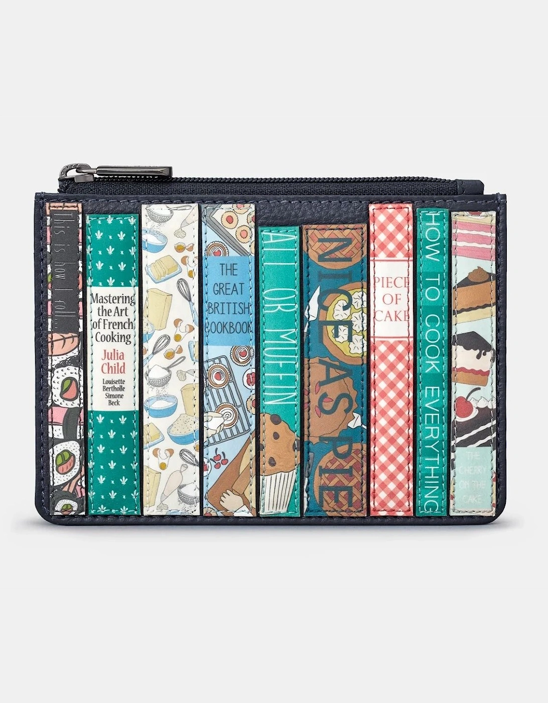 Yoshi Cook Bookworm Zip Top Purse Navy Y1321