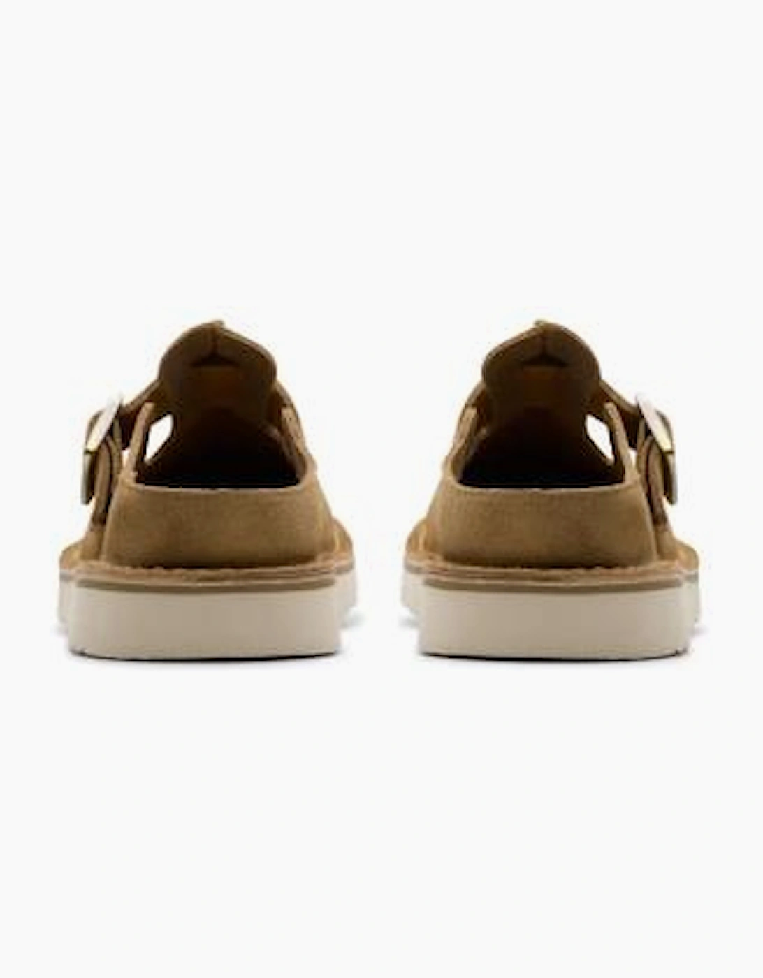 Clarks Solsbury Mule in Dark Sand suede