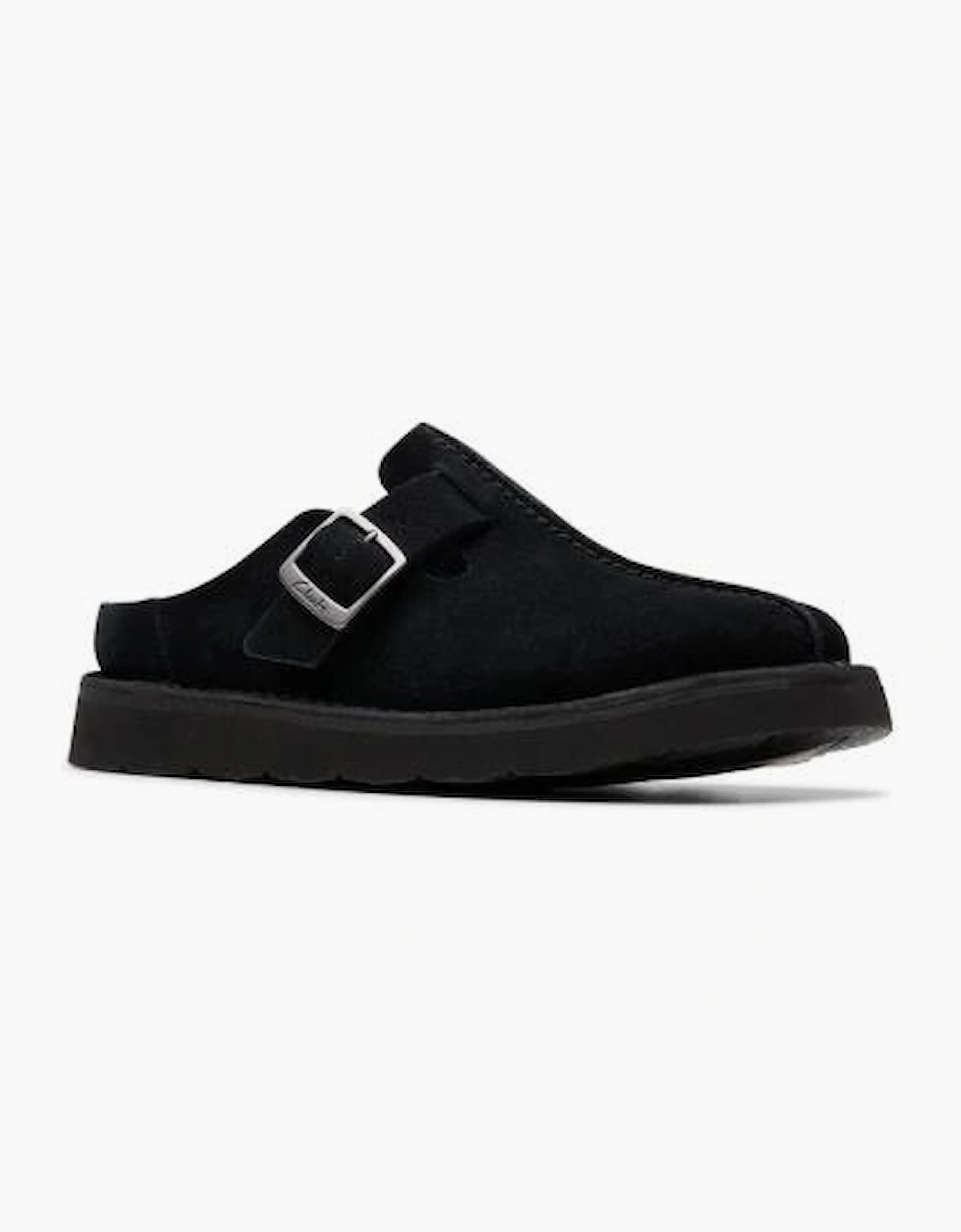 Clarks Women's Black Solsbury Mule  Suede - Size 7