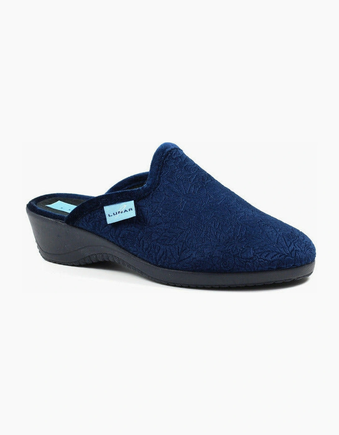 Lunar Womens Slippers KLA 170 Audrey in Navy, 2 of 1