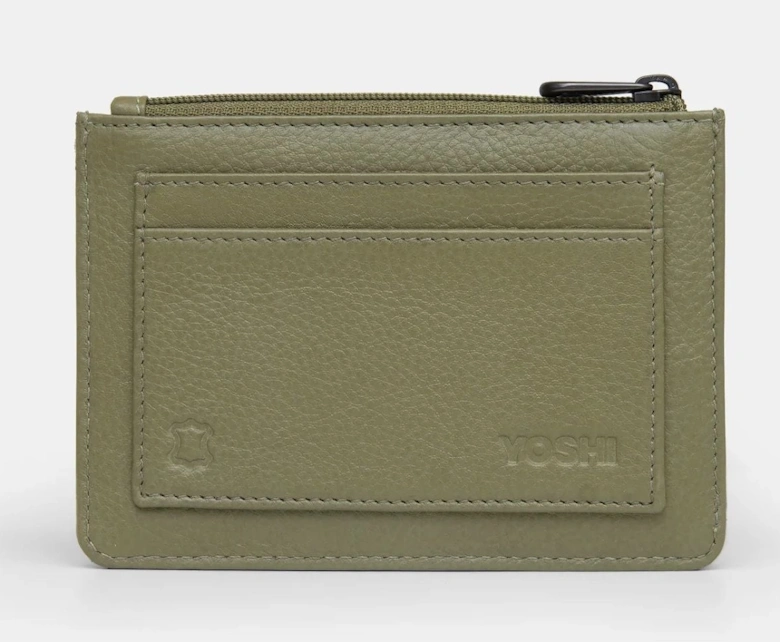 Yoshi Jane Austen Bookworm Zip Top Purse Olive Y1321