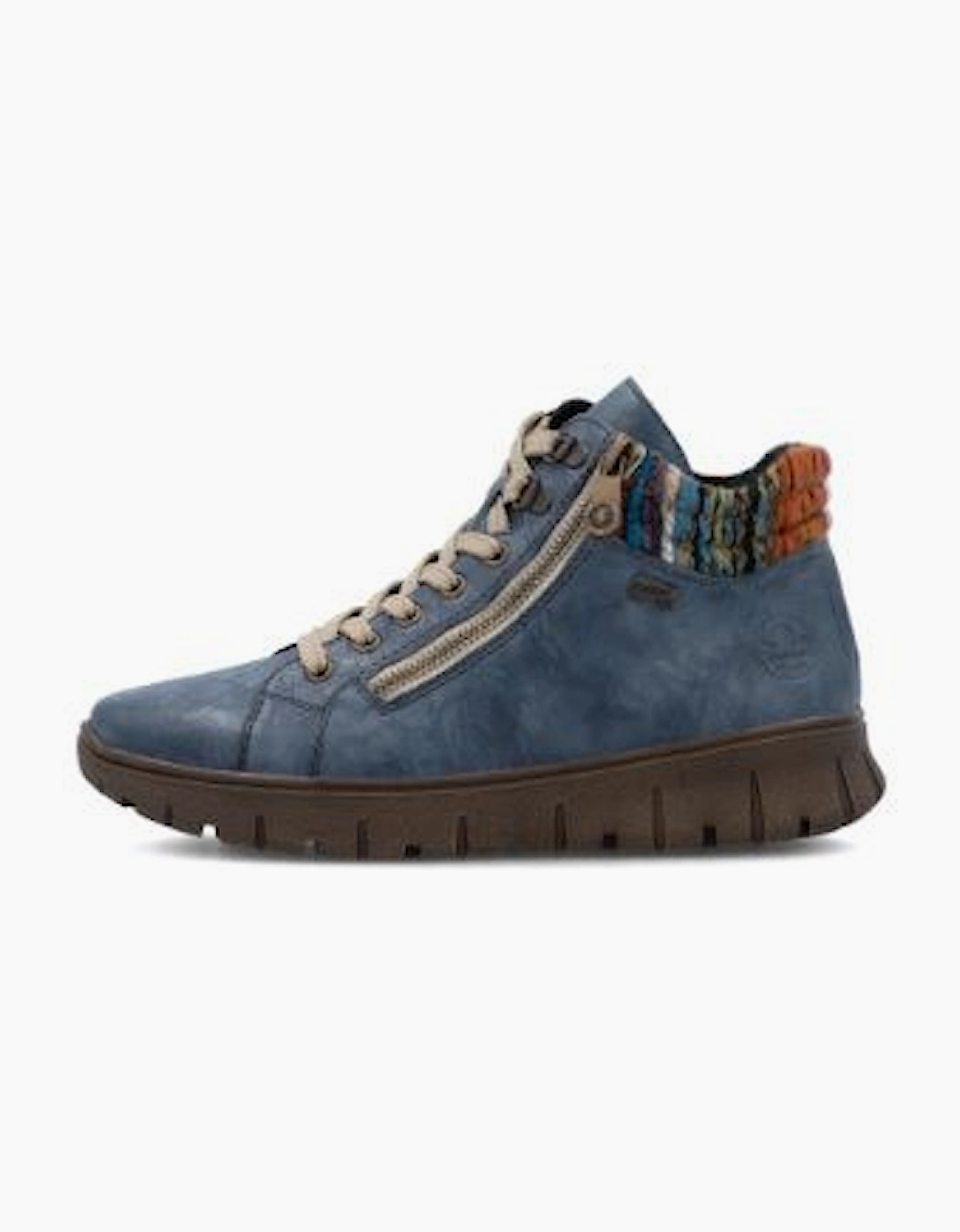 Rieker Ladies Boots N1305-14 navy multi waterproof