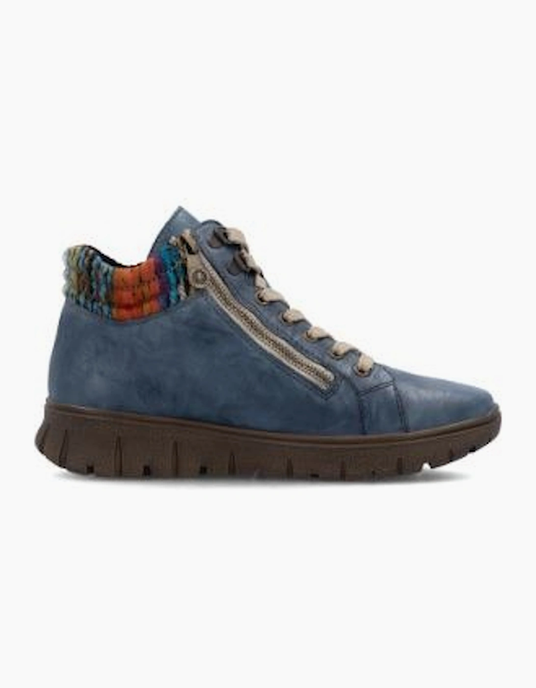 Rieker Ladies Boots N1305-14 navy multi waterproof