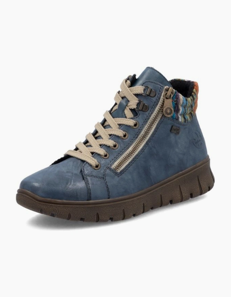 Rieker Ladies Boots N1305-14 navy multi waterproof