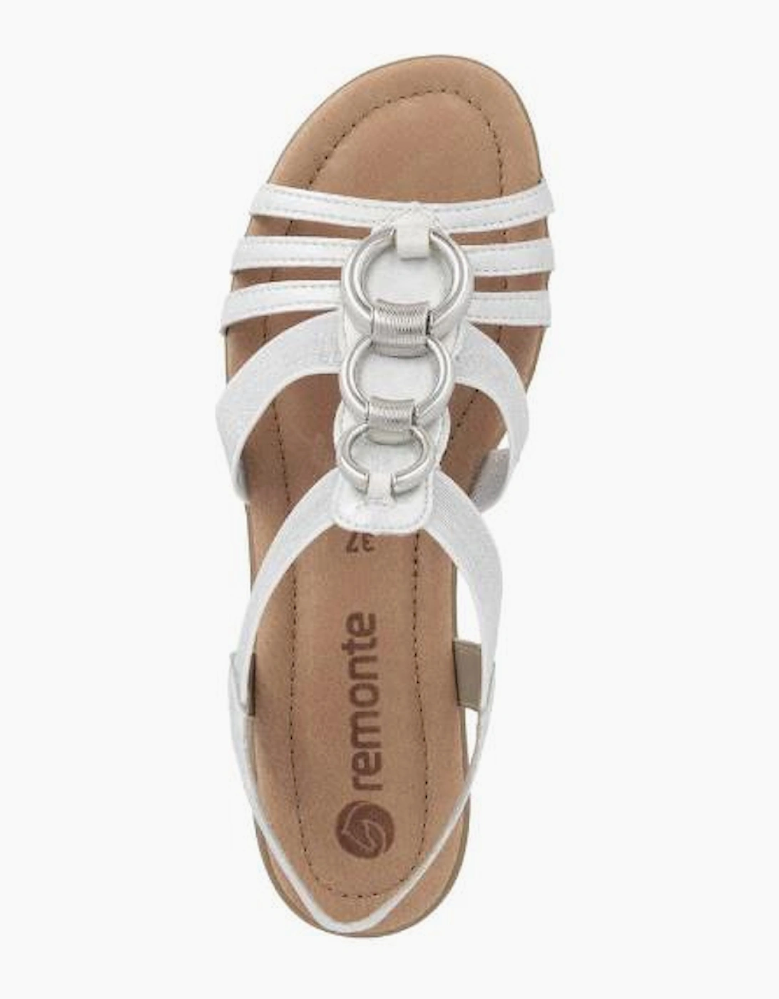 Remonte ladies sandals R3605-80 in white combi