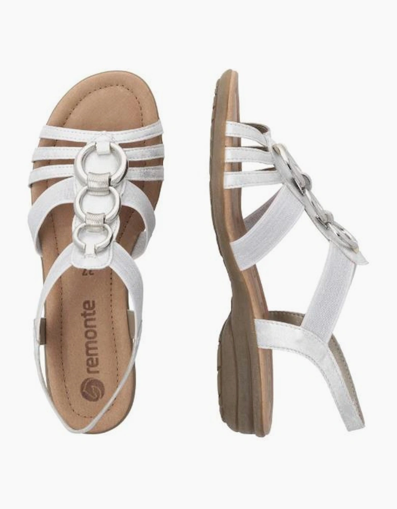 Remonte ladies sandals R3605-80 in white combi