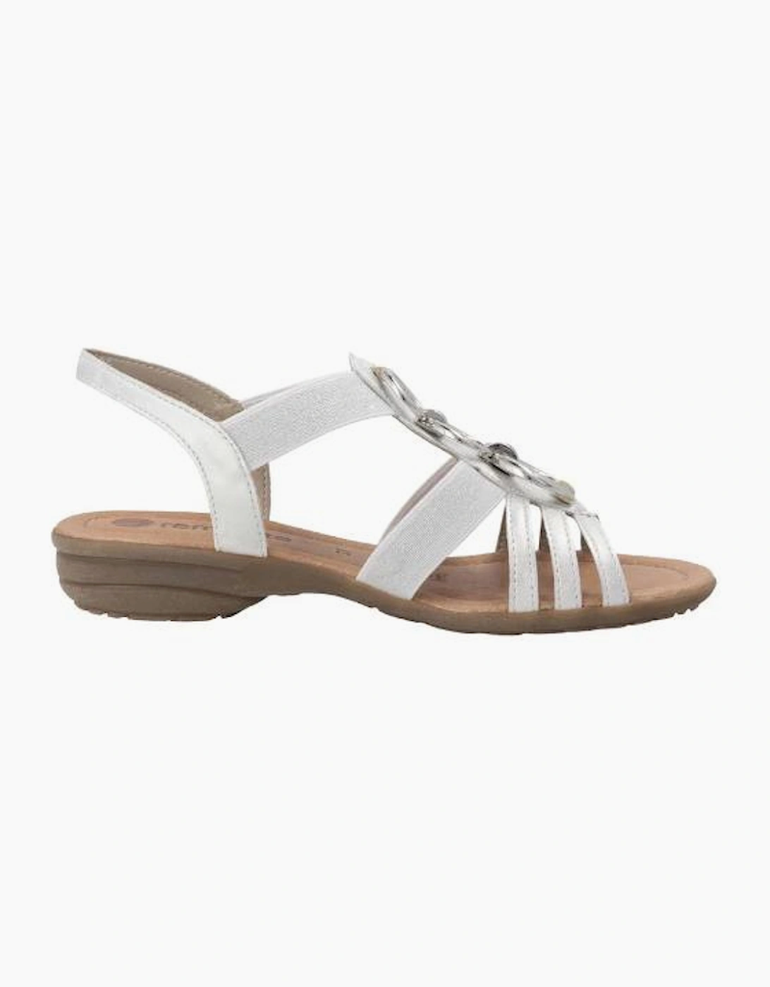 Remonte ladies sandals R3605-80 in white combi