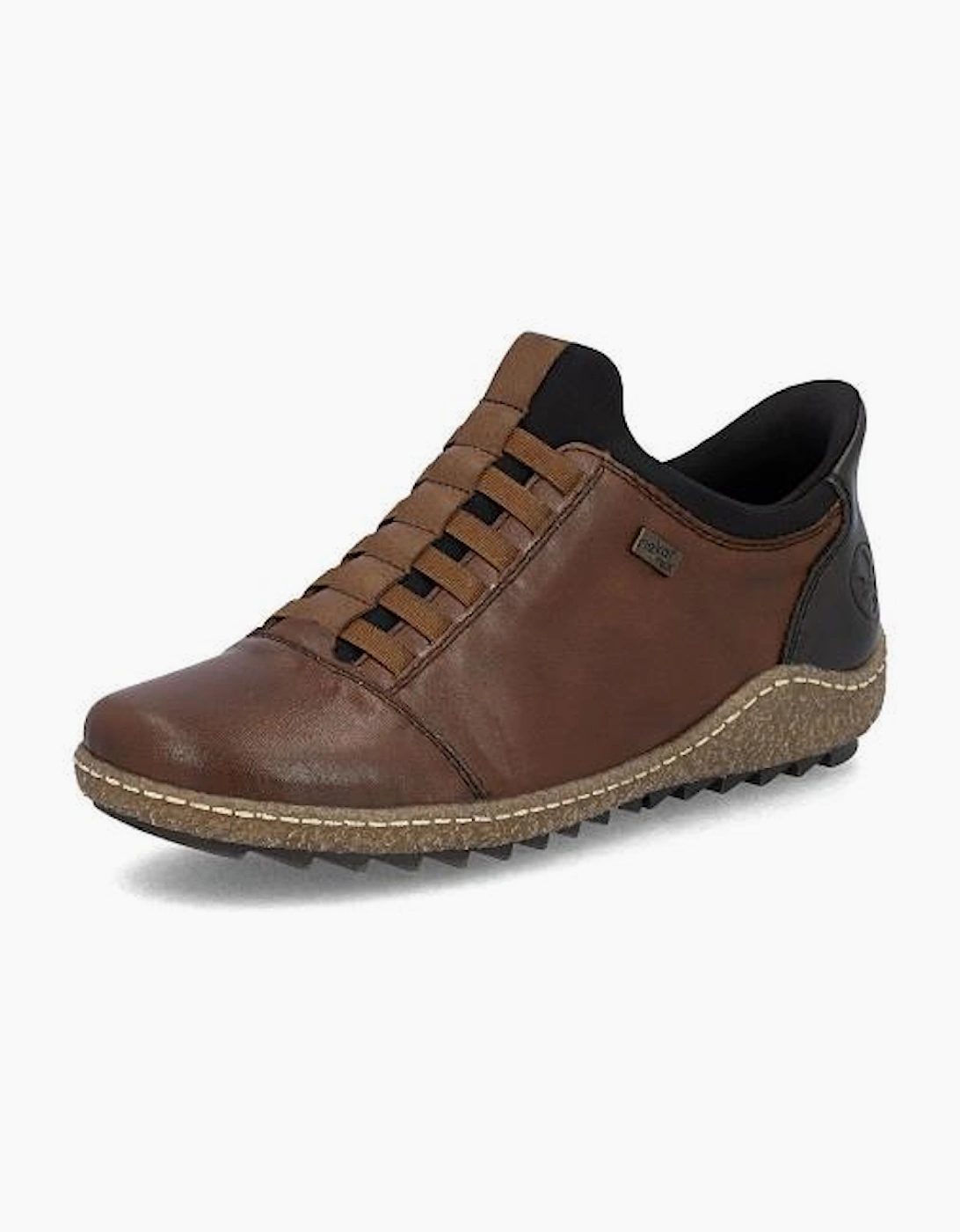 Rieker Shoe L7562-22 chestnut slip on waterproof shoe, 9 of 8