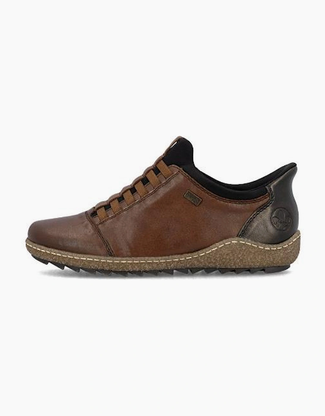 Rieker Shoe L7562-22 chestnut slip on waterproof shoe