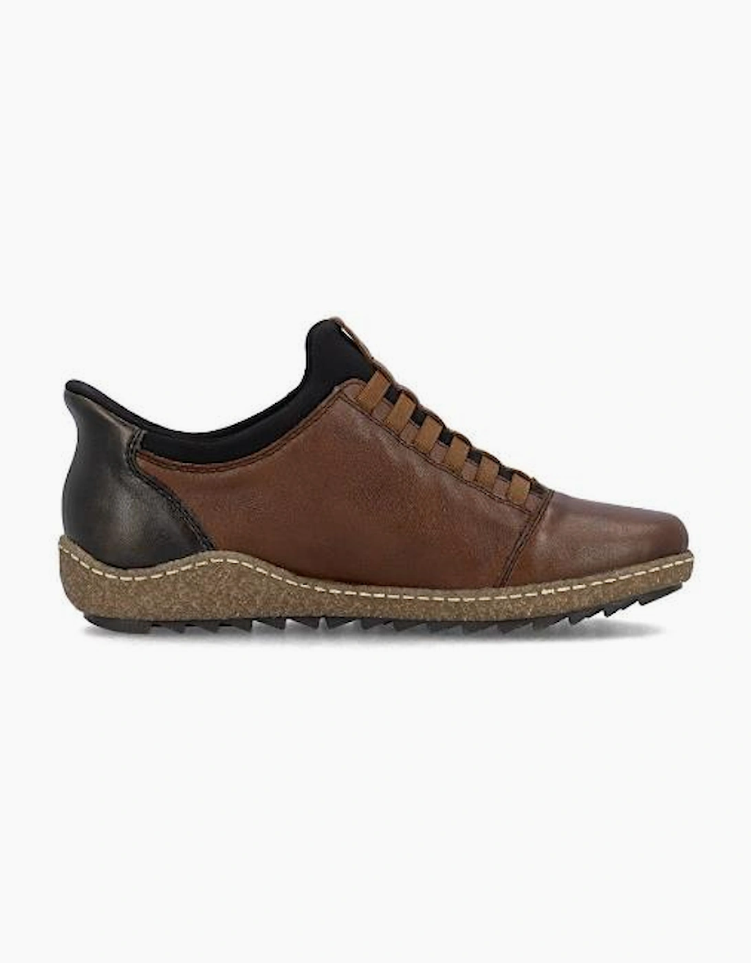Rieker Shoe L7562-22 chestnut slip on waterproof shoe