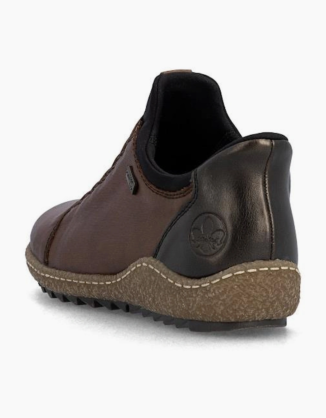 Rieker Shoe L7562-22 chestnut slip on waterproof shoe