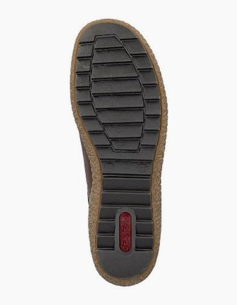 Rieker Shoe L7562-22 chestnut slip on waterproof shoe