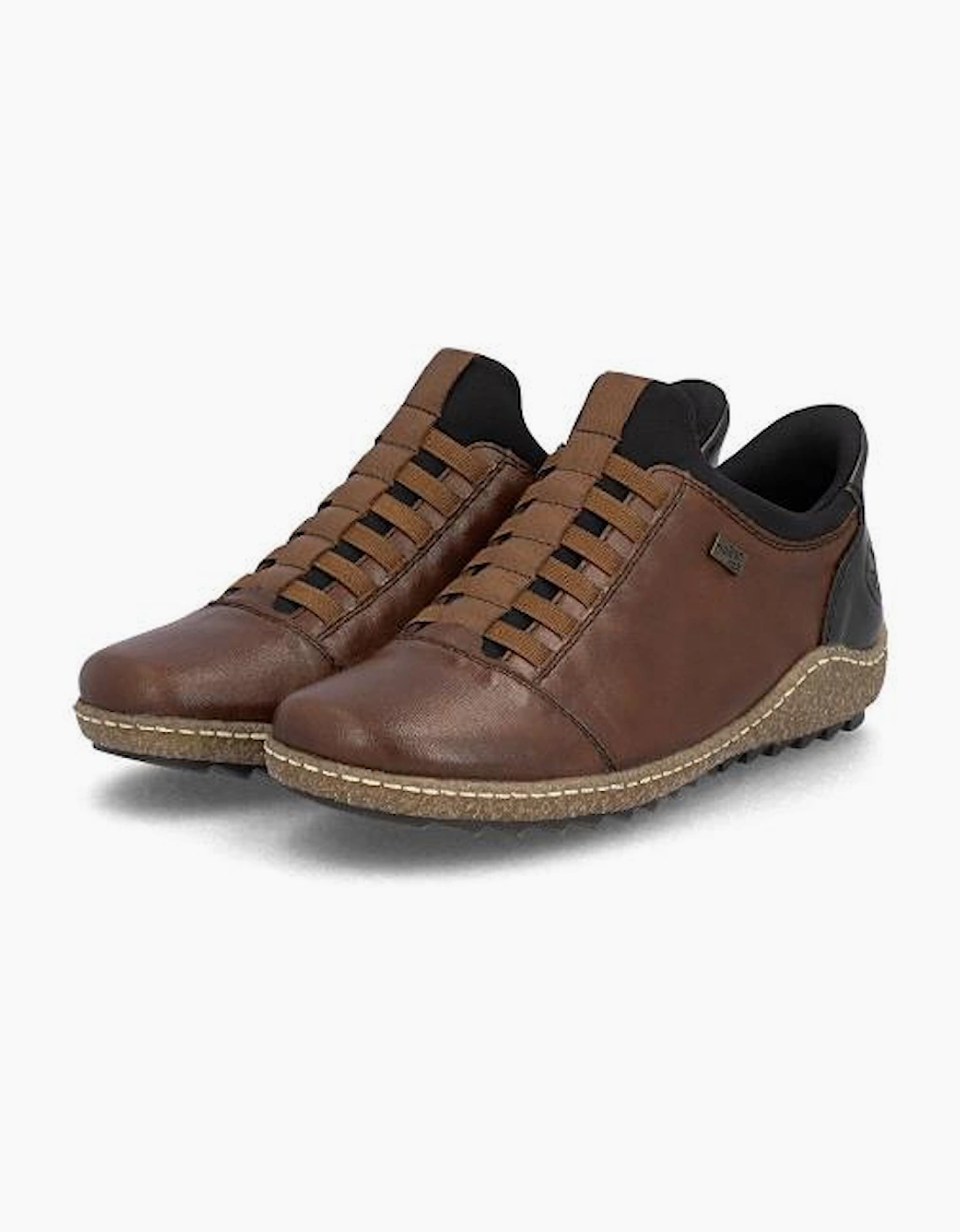 Rieker Shoe L7562-22 chestnut slip on waterproof shoe