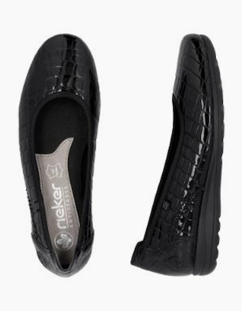 Rieker Ladies Shoes L9350-01 black punp