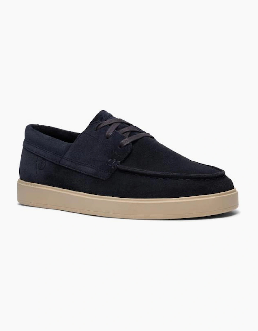 Clarks Men's Navy Lockford Boat  Suede - Size 7