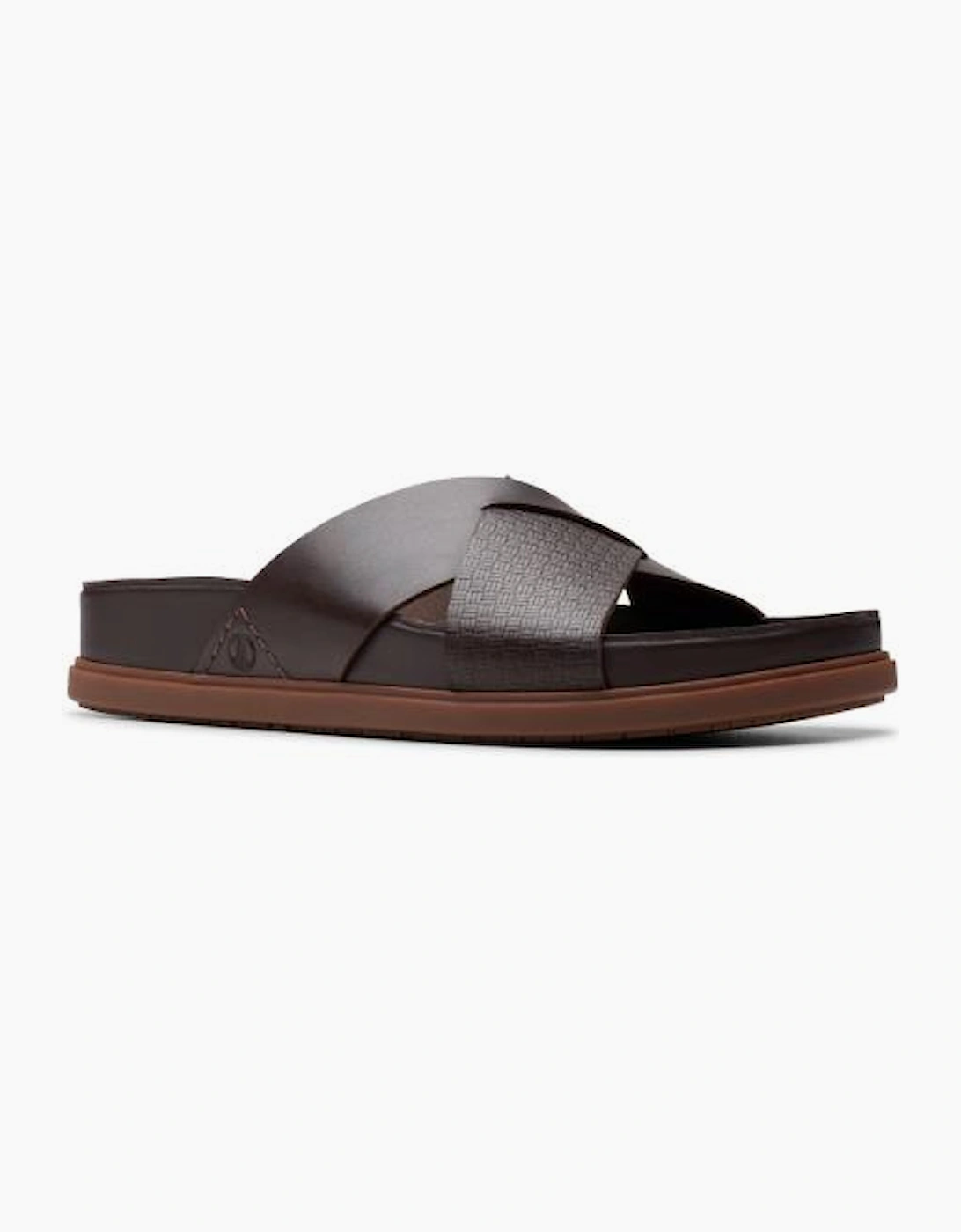 Clarks Torford Cross in brown leather