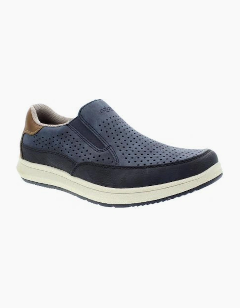 Rieker Mens Shoes 16952-14 in Blue