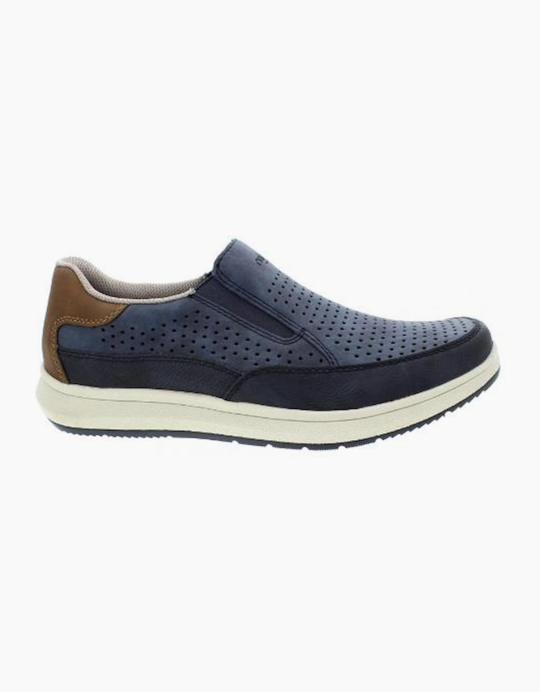 Rieker Mens Shoes 16952-14 in Blue