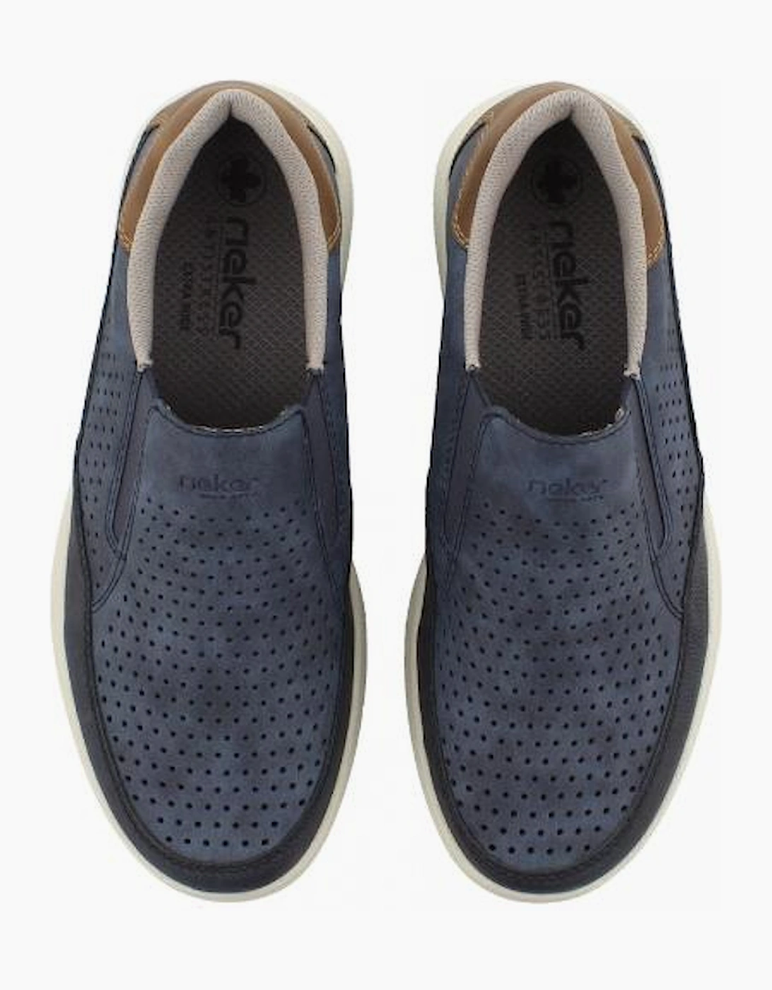 Rieker Mens Shoes 16952-14 in Blue