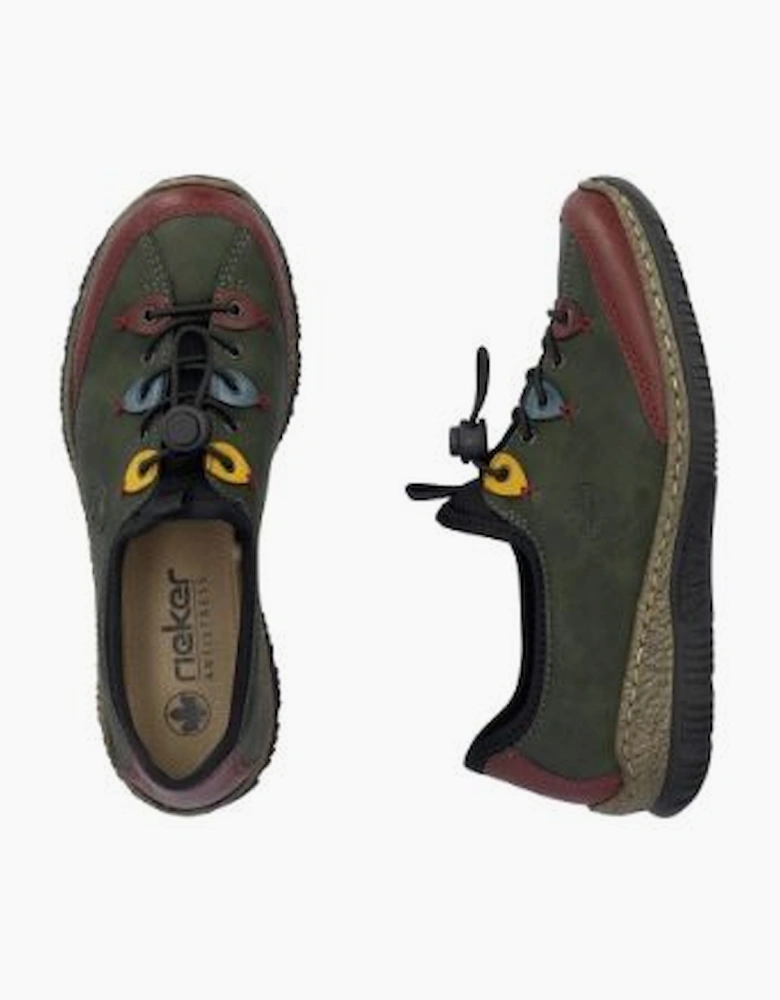 Rieker ladies Shoes N3271-54 forest multi
