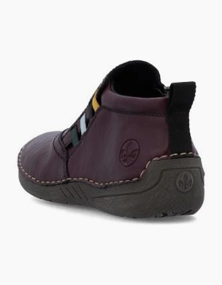 Rieker Ladies Boots 52584-30 brombeer