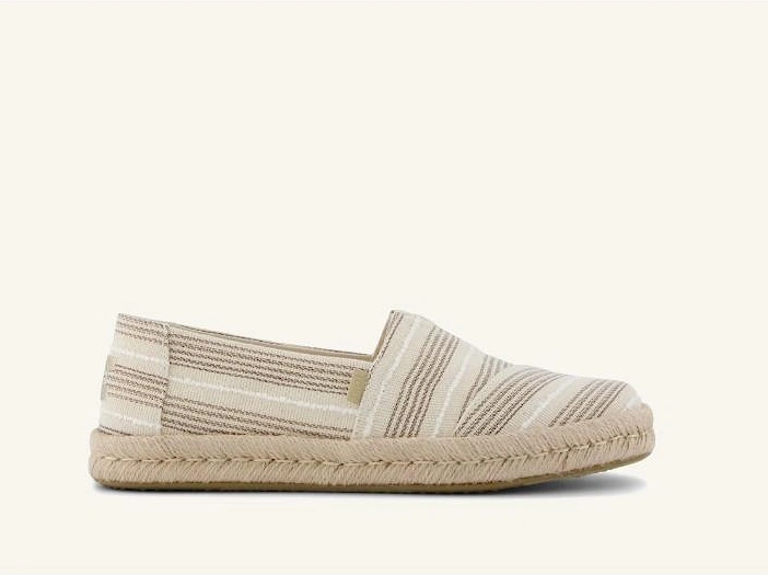 Women's TOMS Alpargata Rope 2.0 Textile Women's Natural Espadrilles - Cream - Size: 6
