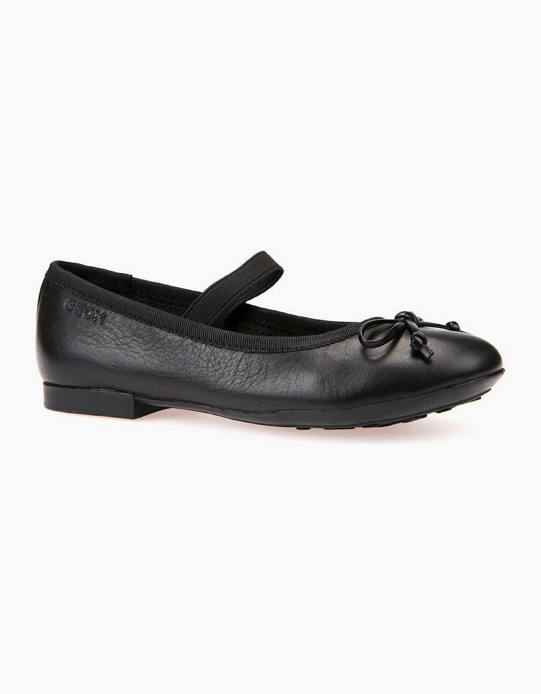 Geox Plie Jr  J3455B  in black smooth Leather