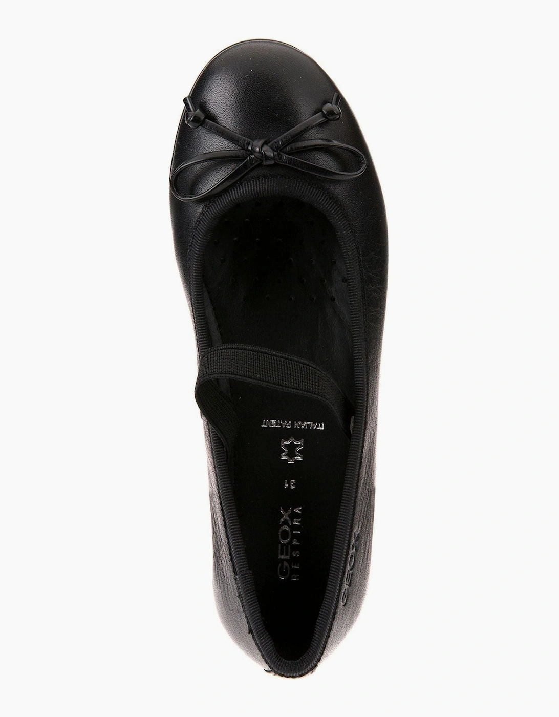 Geox Plie Jr  J3455B  in black smooth Leather