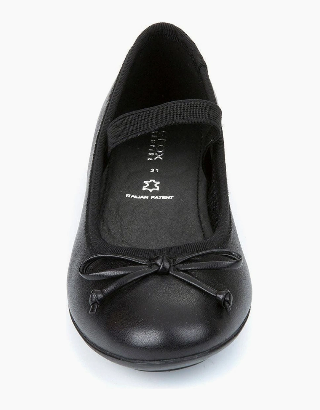 Geox Plie Jr  J3455B  in black smooth Leather