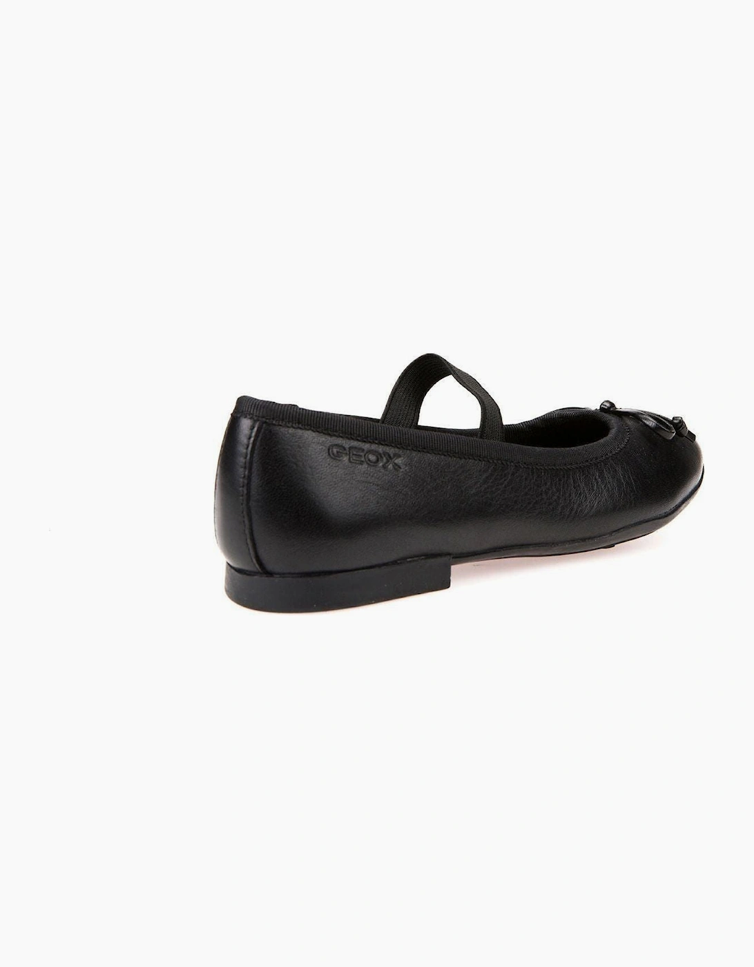 Geox Plie Jr  J3455B  in black smooth Leather