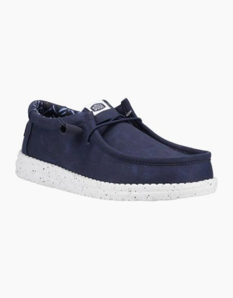 HEYDUDE Wally Stretch Canvas in Navy