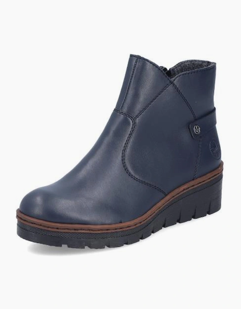 Rieker Ladies Boots X9164-14 in Blue